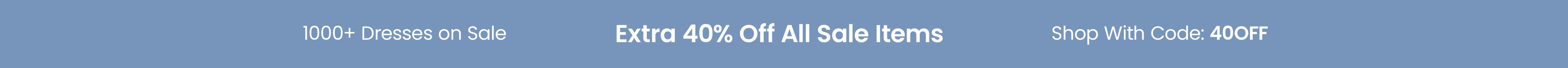 Extra 40% Off Sale Items