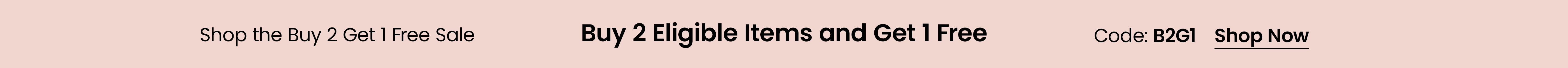 Buy 2 Get 1 Free Sale