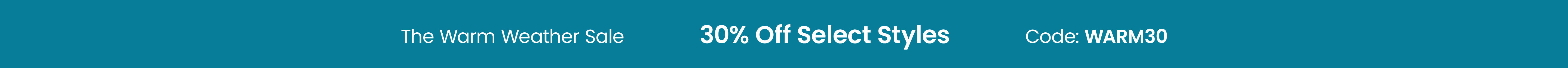 30% Off Select Spring & Summer Styles