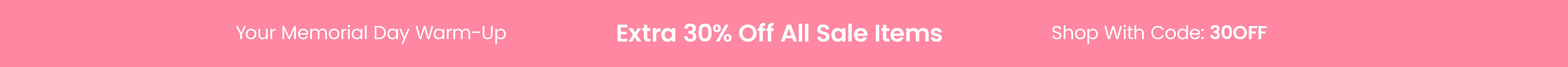 Extra 30% Off Sale Styles