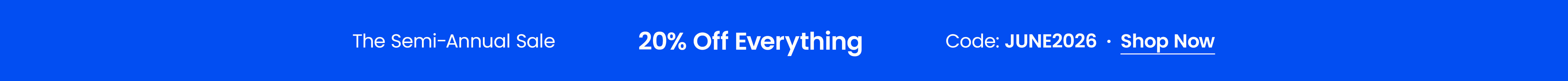 20% Off Everything with code JUNE2026