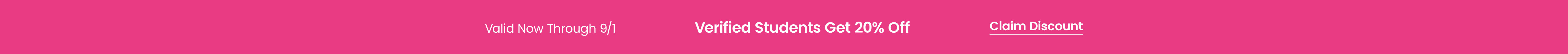 Students Get 20% Off
