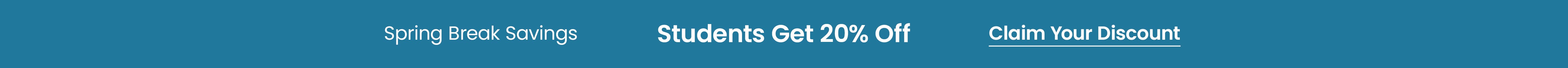 20% Off for Students