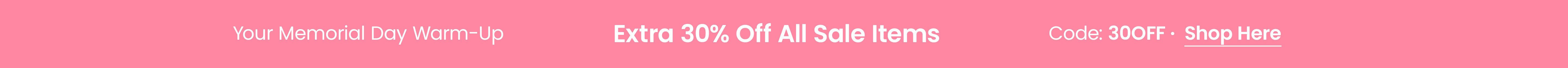 Memorial Day Sale