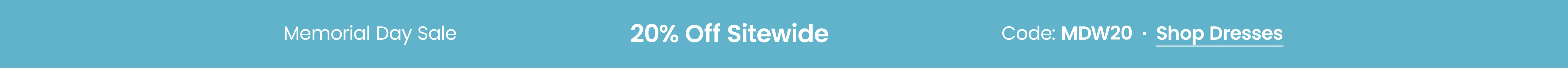 20% Off Sitewide