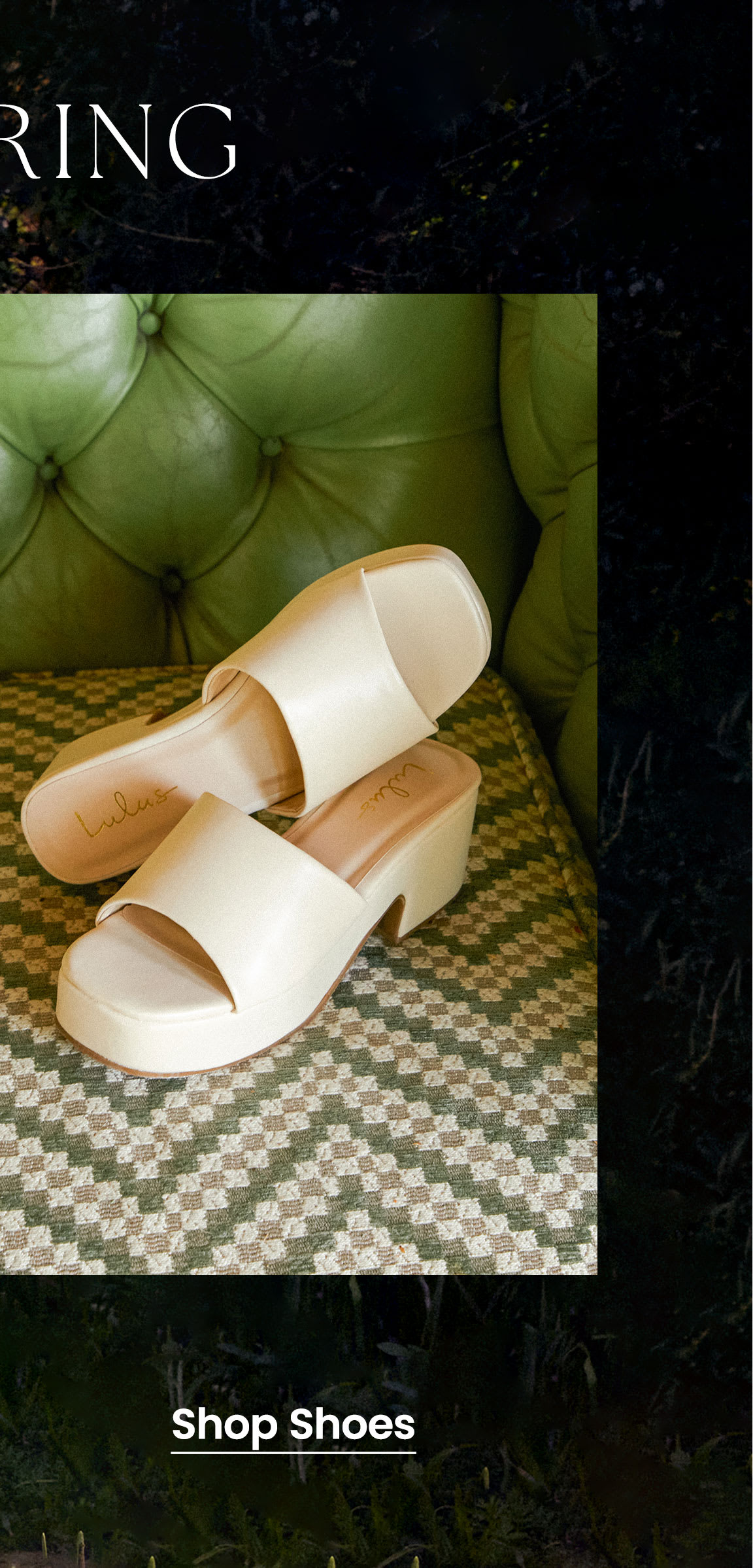 Shoes | Closeup of Butter Yellow Platform Slide Sandals