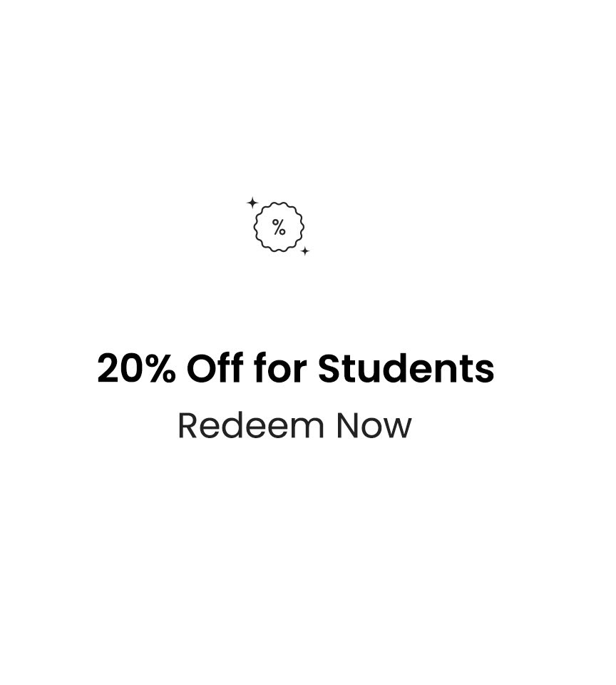 20% Off for Students