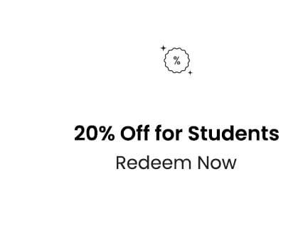 20% Off for Students