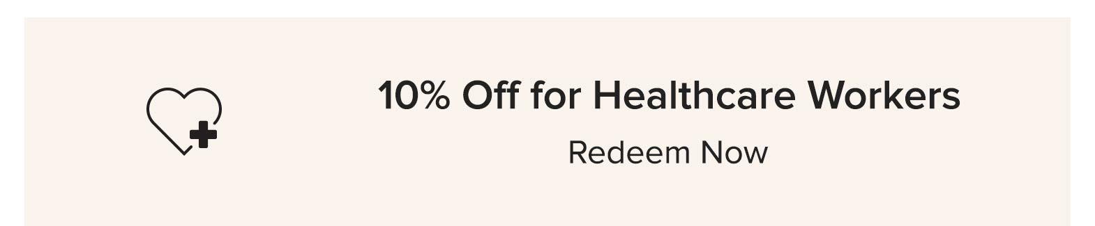 10% Off for Healthcare Workers