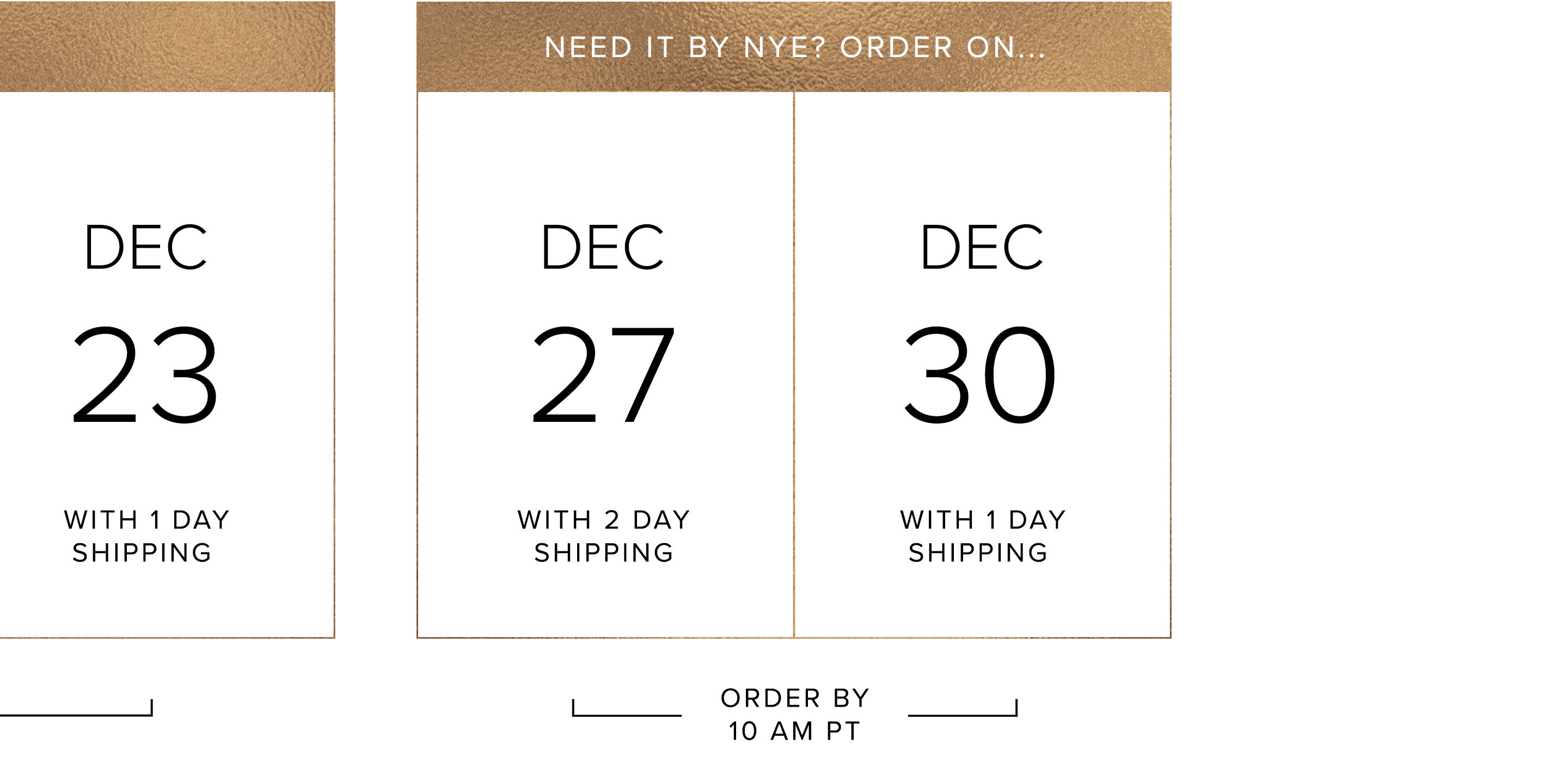 f4f shipping calendar