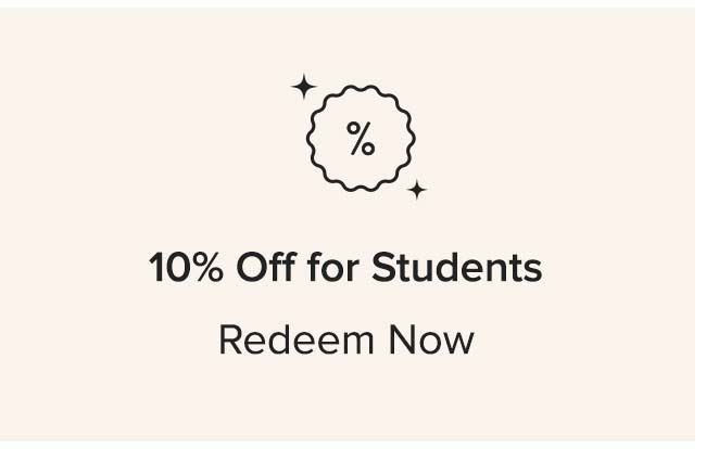 10% off for Students