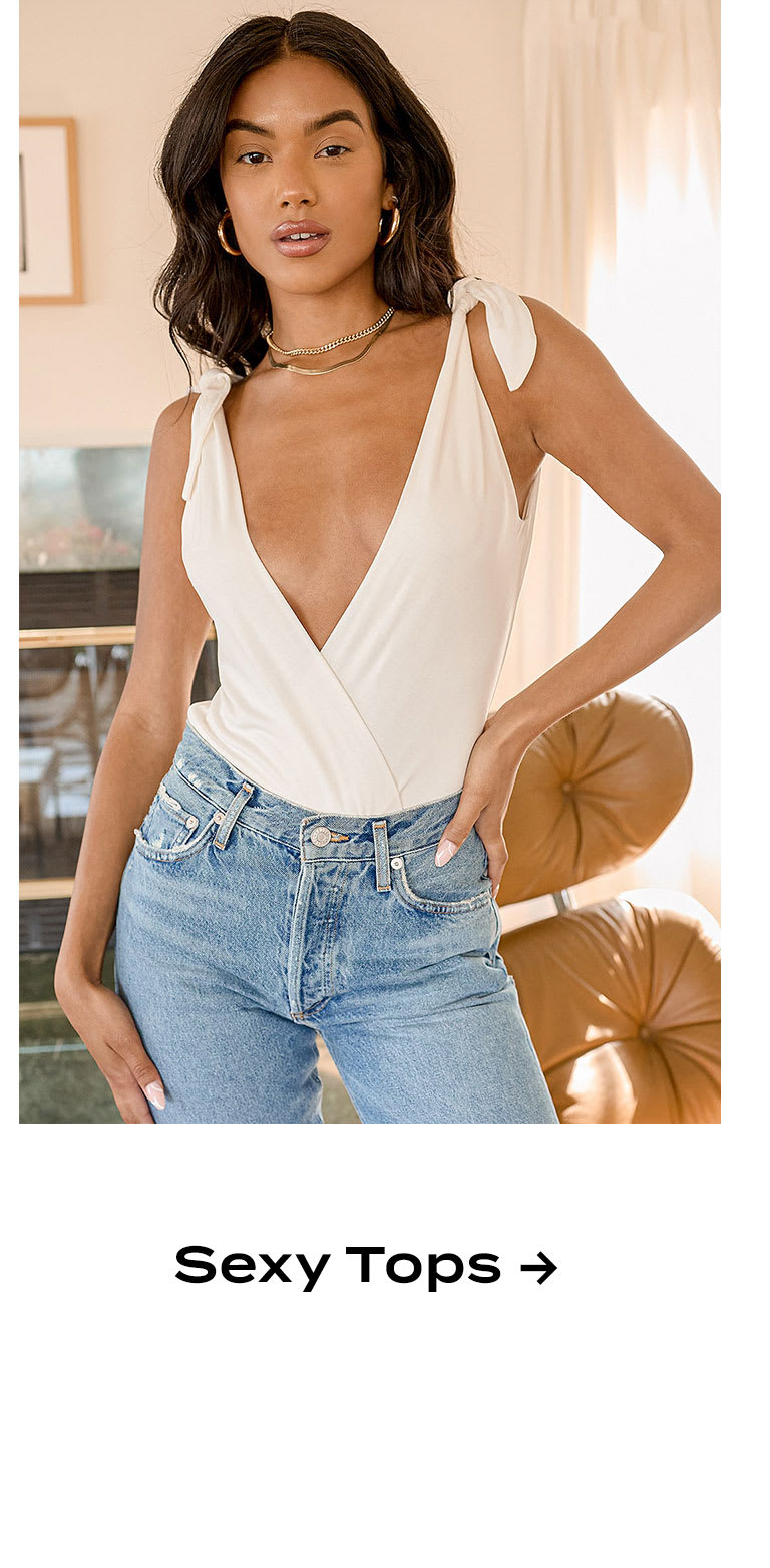 low cut flowy tops