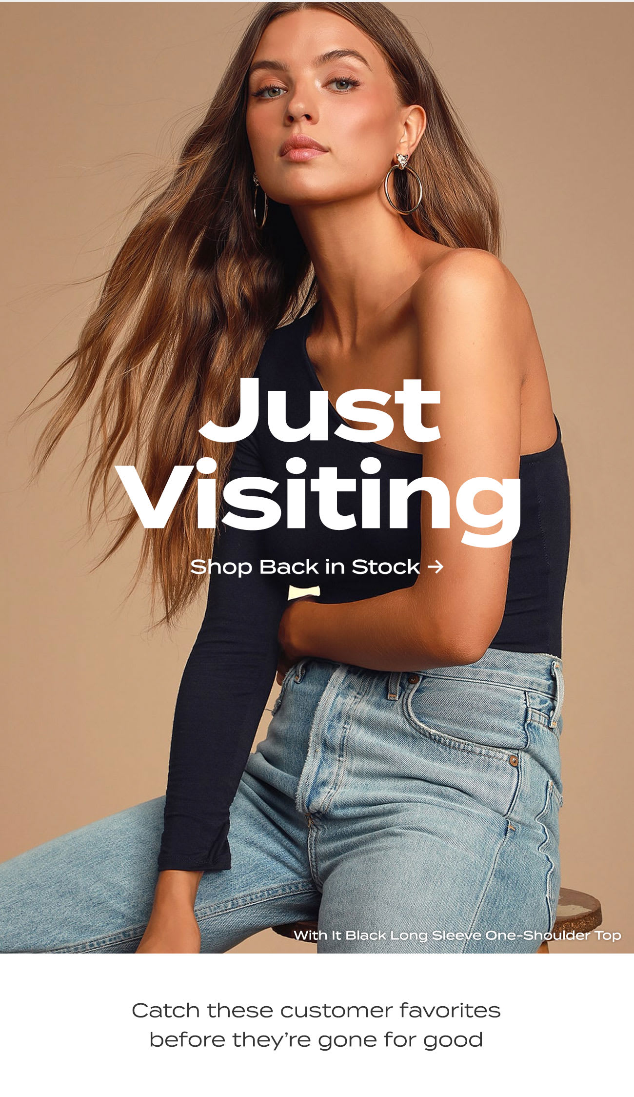 JUST VISITING - SHOP BACK IN STOCK 