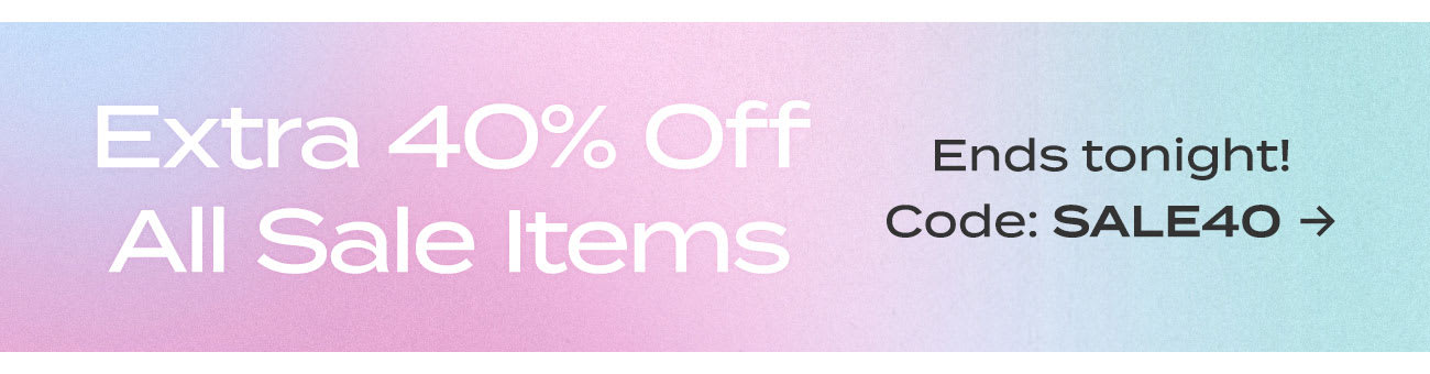 extra 40 off sale items 