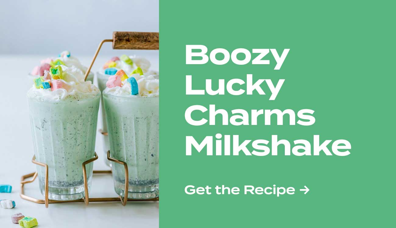 boozy lucky charms milkshake