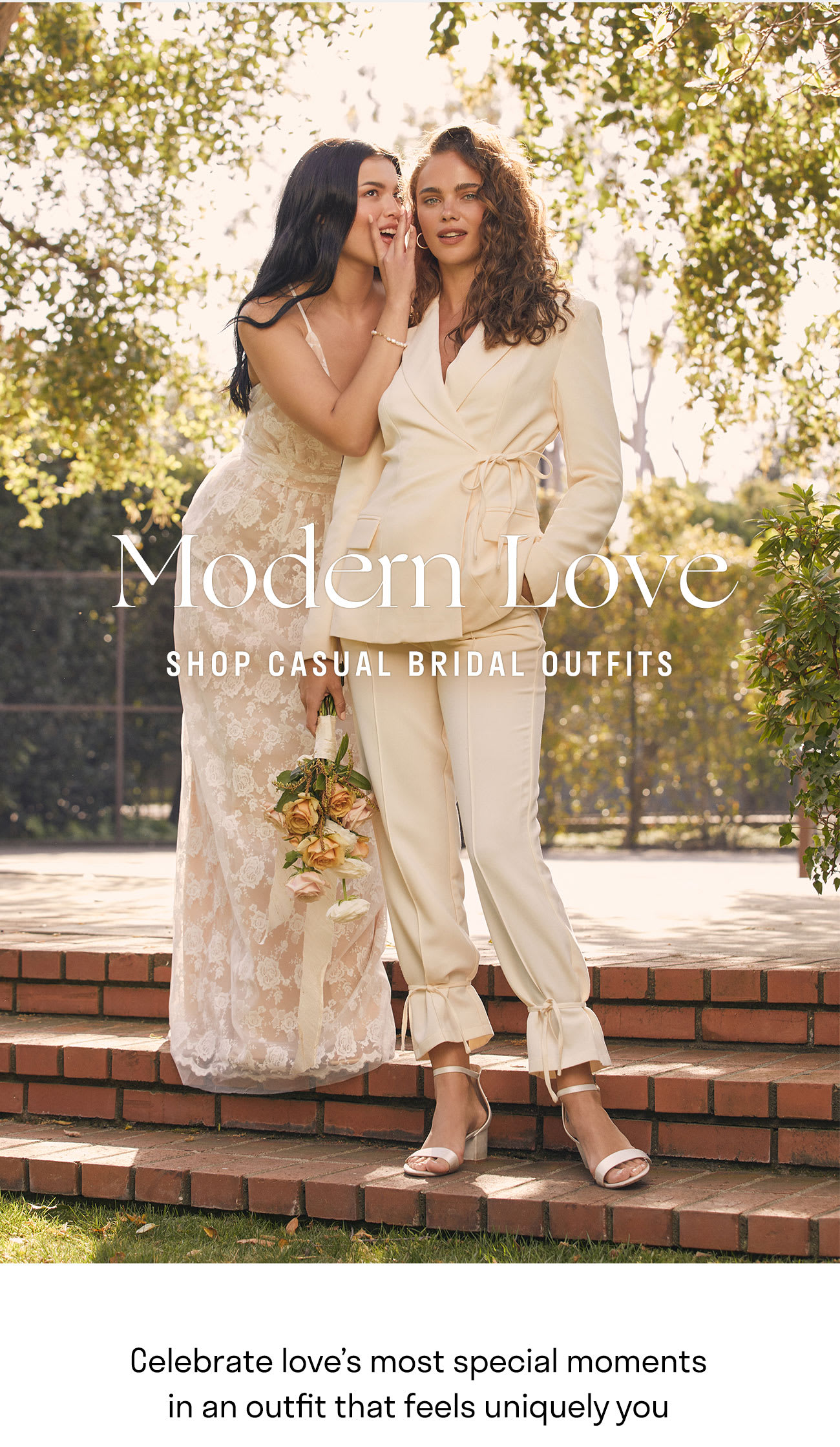 modern love - casual brdal outfits 