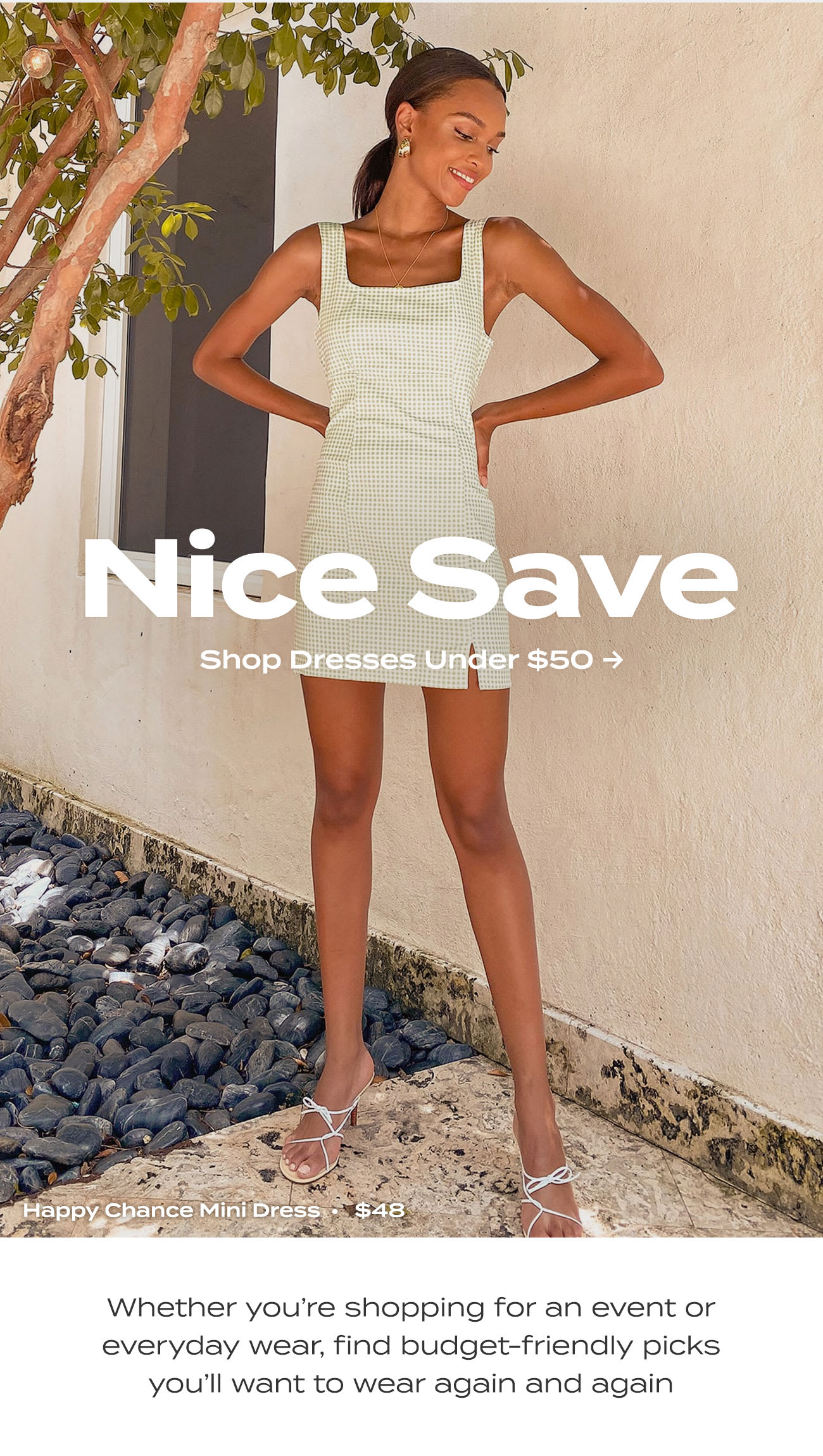 nice save - dresses under 50