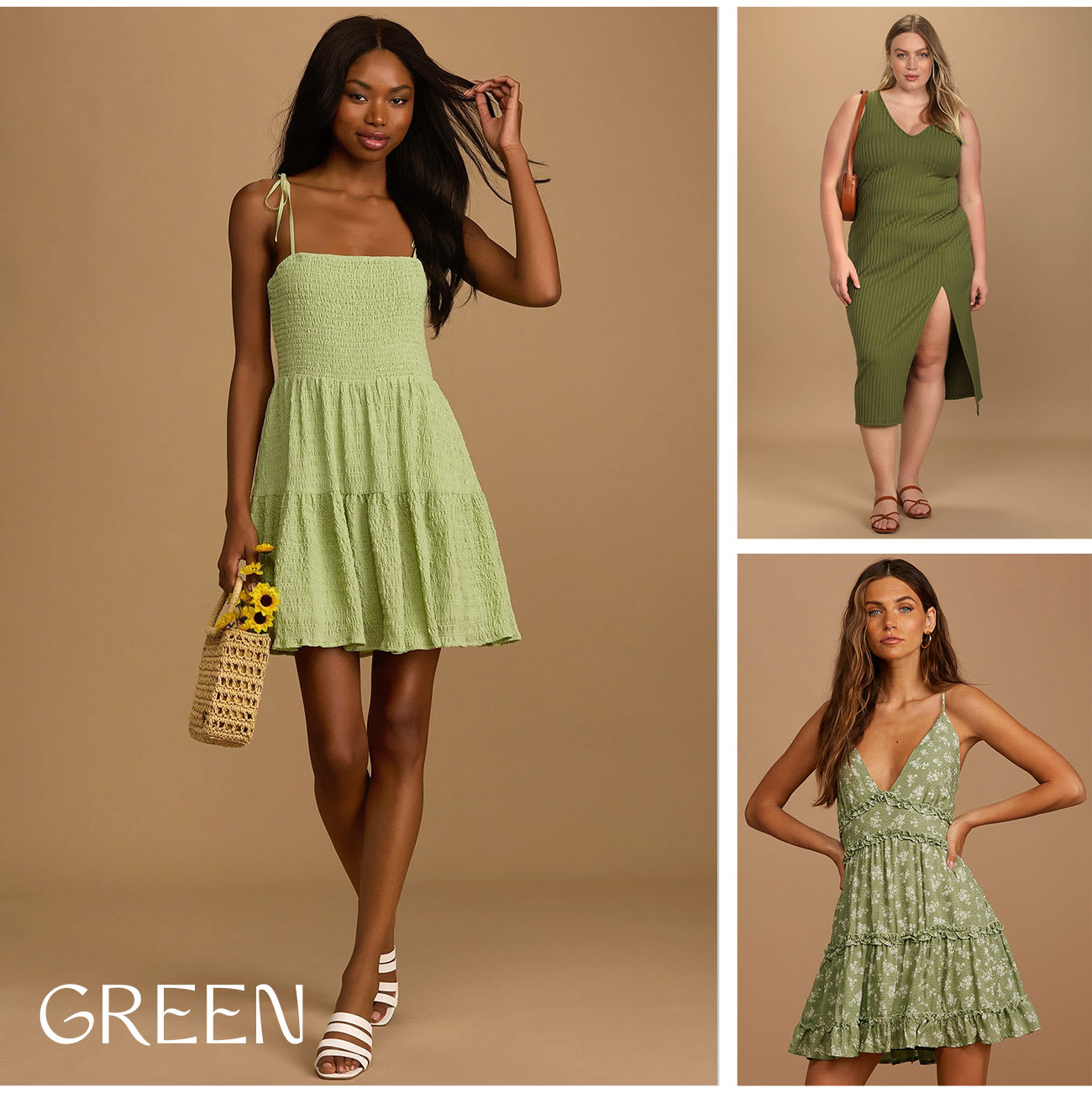 green dresses