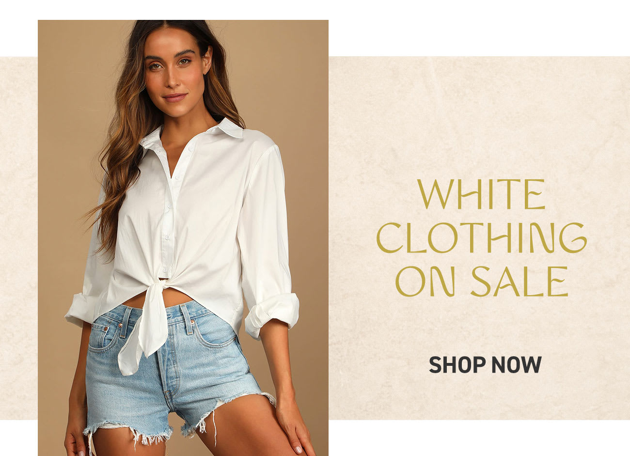 white clothign on sale 