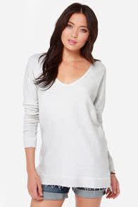 RVCA Lengths Ivory Sweater  at Lulus.com!