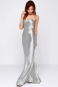 Flying Saucy Silver Maxi Dress at Lulus.com!