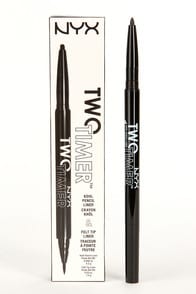 NYX Jet Black Two Timer Dual Ended Eyeliner at Lulus.com!