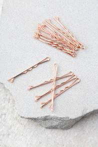 Ban.Do Everyday Bobbis Rose Gold Bobby Pins at Lulus.com!
