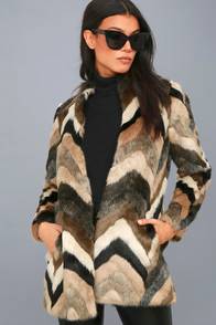 Waylon Multi Faux Fur Coat at Lulus.com!