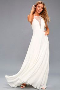 Adella White Lace Sleeveless Maxi Dress at Lulus.com!