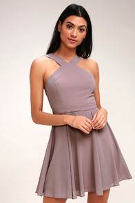 Forevermore Taupe Skater Dress at Lulus.com!