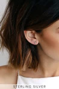 SIMPLE LOVE GOLD RHINESTONE EARRINGS at Lulus.com!