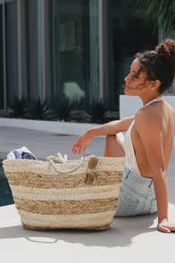 Veracruz Natural Woven Tote at Lulus.com!