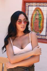 BEWILDERED ROSE GOLD AND PINK AVIATOR SUNGLASSES at Lulus.com!