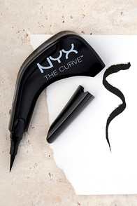 NYX The Curve Jet Black Felt Tip Eye Liner at Lulus.com!