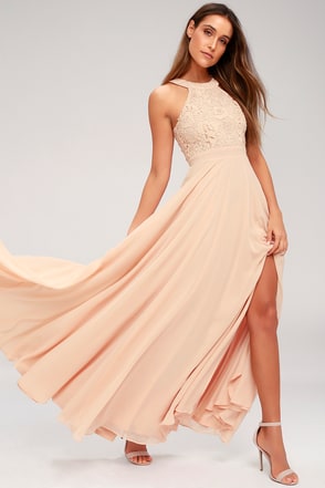 Blush Bridesmaid Dresses