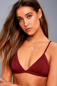 My Bralette Wine Red Bikini Top