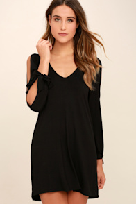 Glory of Love Black Shift Dress