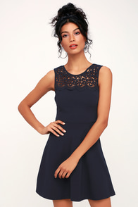 lulus skater cutout sew