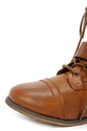cute tan combat boots