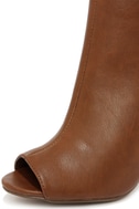 tan open toe boots
