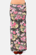 Billabong Dial My Heart Skirt - Floral Print Skirt - Maxi Skirt - $44.00