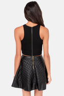 embroidered black top