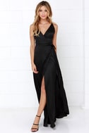 Sexy Black Dress - Wrap Dress - Maxi Dress - $49.00