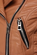 Glamorous Talk It Up Tan Vegan Leather Moto Jacket