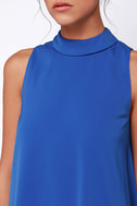 Cute Blue Dress - Sleeveless Dress - Swing Dress - $77.00