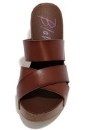 blowfish brown wedge sandals