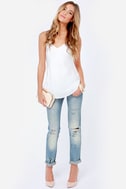 Sexy Ivory Top - Tank Top - Ivory Camisole - $34.00
