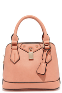 Cute Peach Handbag - Mini Handbag - Peach Purse - $28.00