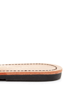 patent black flip flops