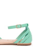 Cute Mint Sandals - Flat Sandals - $30.00
